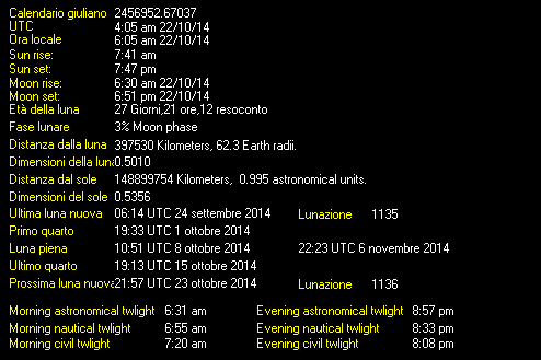 Moon Details from Weather-Display